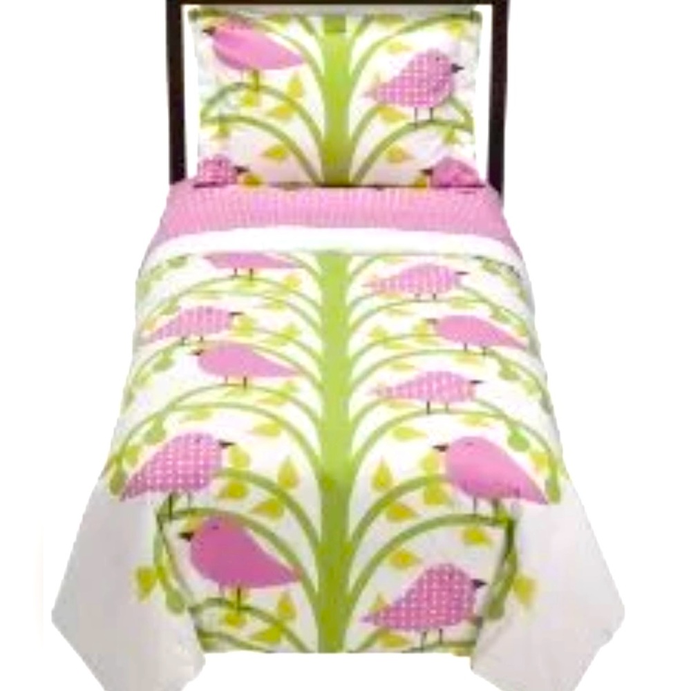 Dwell Studio For Target Bird in a Tree Set of 2 Euro Sham Pillow Cover Cases HTF